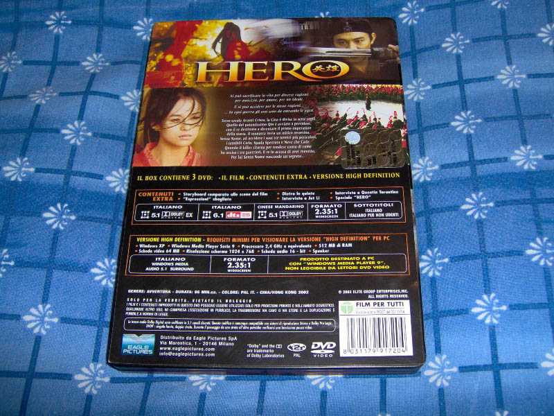Hero - Edizione Limitata 20 Anniversario Eagle - R2-Ita SteelBook